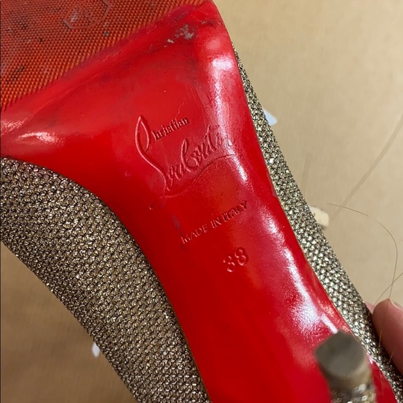 Christian Louboutin Glitter Heels - Picture 8 of 16